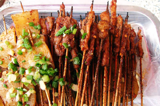 图注：炭火烤肉