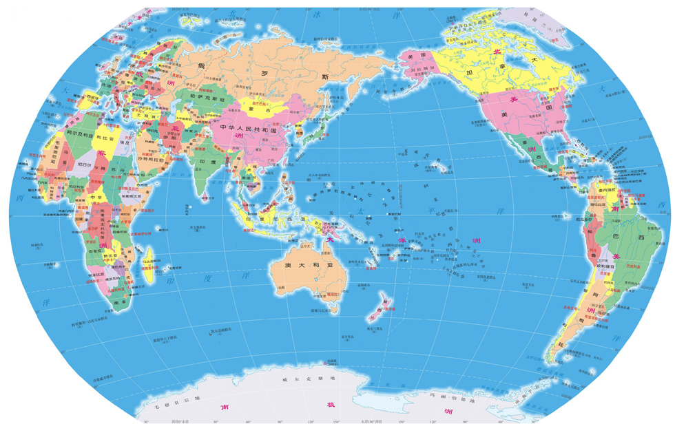 世界地图高清版大图